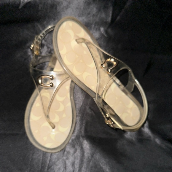 Coach jelly clear sandals - Picture 1 of 5
